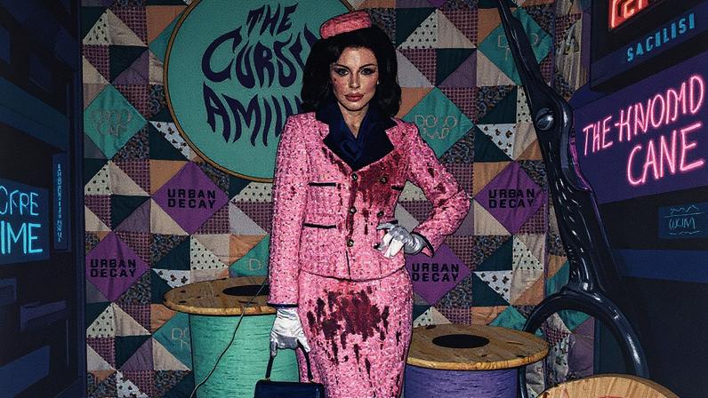 Julia Fox stepped out for Halloween dressed as Jackie Kennedy, post-JFK assassination. Andy Kropa/Invision/AP