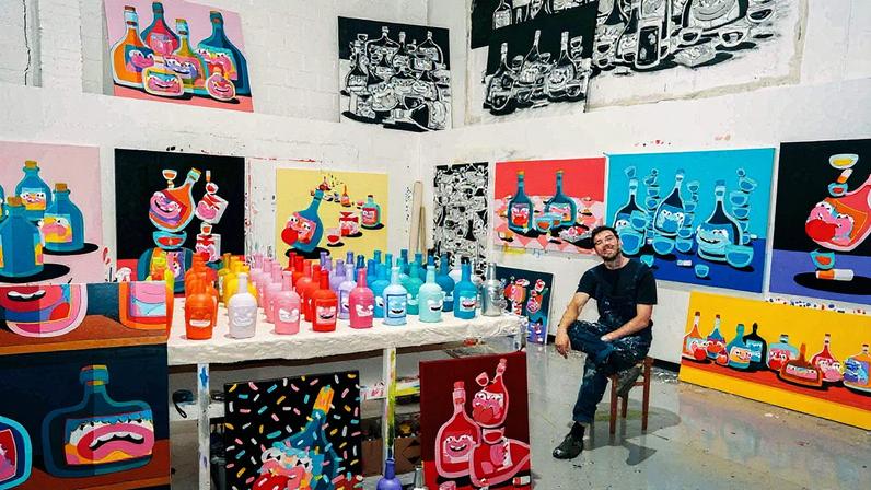 Matthew Callaby sells much of his work on Instagram