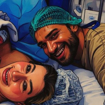 Elisa nasce filha de Niina Secrets e Guilherme Santos