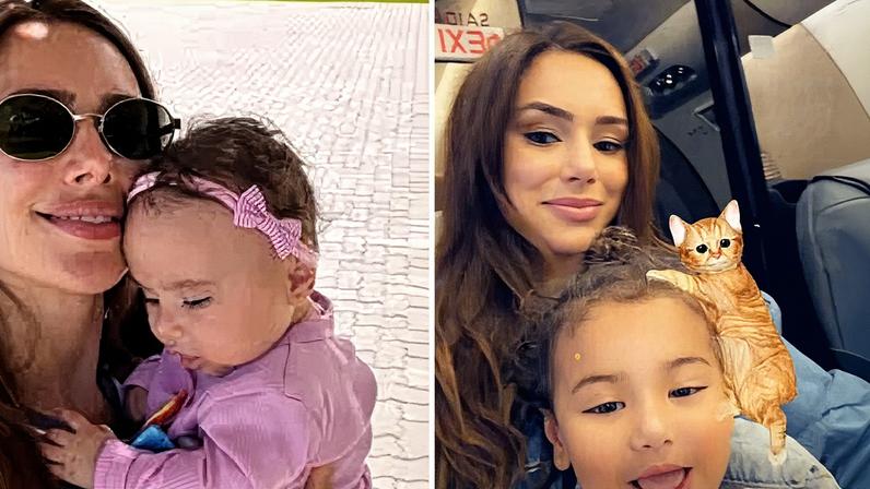 Bruna Biancardi mostra momento foto com Mavie e Mel — Foto: Reprodução/Instagram