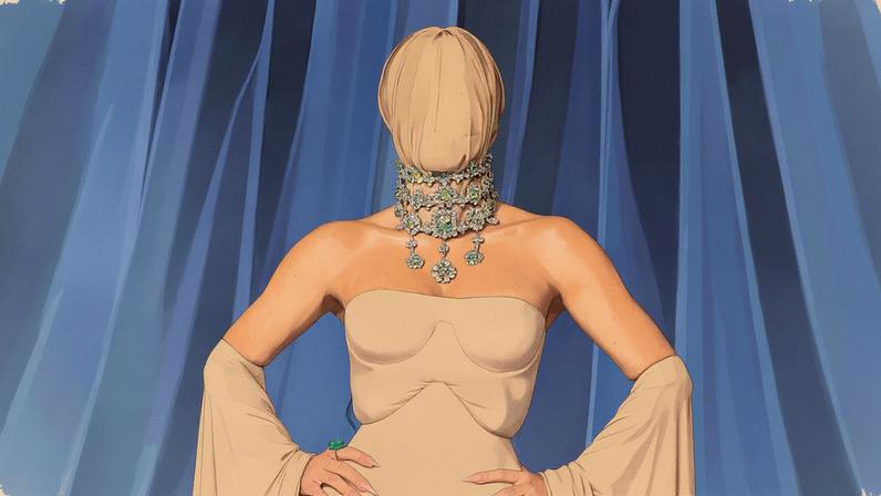 Kim Kardashian wore a horrifying, face-obscuring mask to the Academy Museum Gala 2025 Saturday. Getty Images for Academy Museum of Motion Pictures