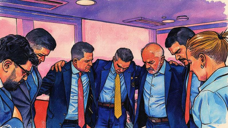 O presidente Lula recebeu no Planalto o bispo Samuel Ferreira e outros representantes da Assembleia de Deus Ministério de Madureira e ainda o pastor e deputado federal Cezinha da Madureira (PSD-SP), o advogado da AGU, Jorge Messias. Foto: Ricardo Stuckert / PR