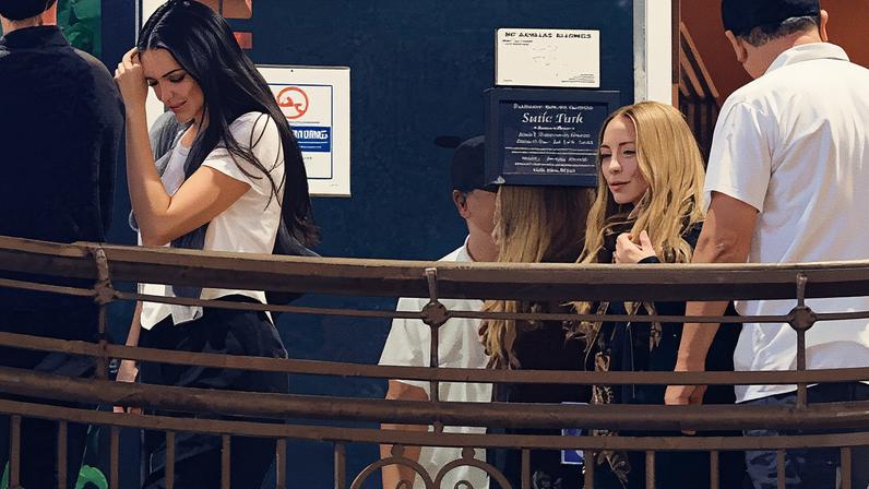 Kendall Jenner and Mary-Kate Olsen dined together in Los Angeles Tuesday night. The Daily Stardust / BACKGRID