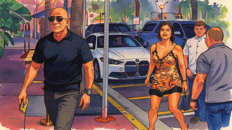 Jeff Bezos and Lauren Sánchez were photographed on a romantic date night at Carbone in Miami Beach, Fla. BACKGRID