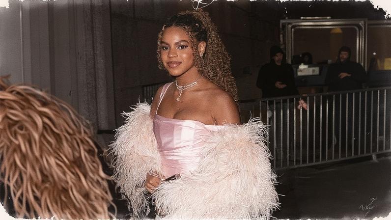 Blue Ivy Carter attends the 2025 Angel Ball in New York City to support her grandmother, Tina Knowles. BACKGRID
