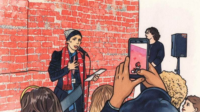 Stand-up artist: Sophia Al-Maria will perform her wide-ranging Wall-Based Work daily at Frieze London throughout the week Photo: David Owens