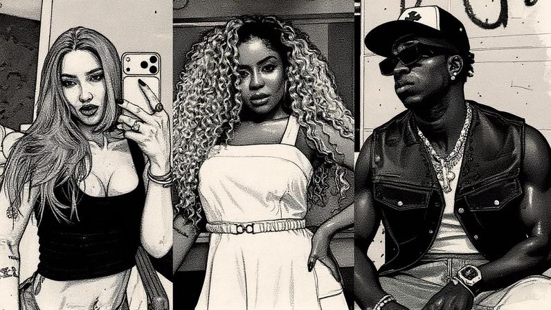 Virginia, Cariúcha e Vini Jr. — Foto: Reprodução/Instagram