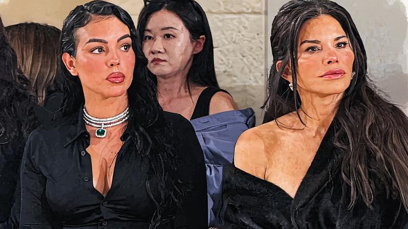 Georgina Rodríguez and Lauren Sánchez flaunted their massive multimillion-dollar rings at Balenciaga's fashion show on Saturday night.
