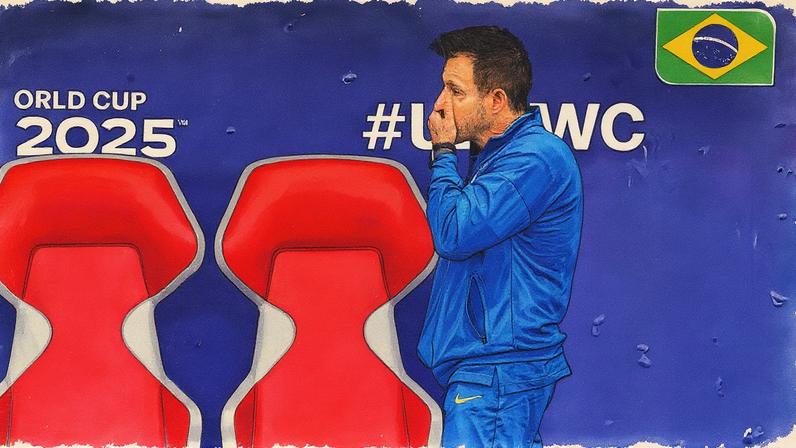 Brasil de Ramon Menezes foi eliminado na fase de grupos do Mundial — Foto: Luis Cano/Jam Media/Getty Images