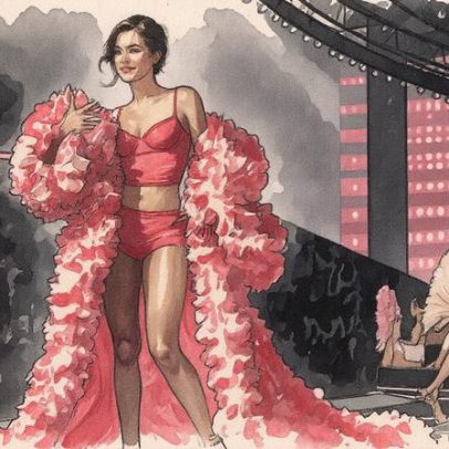 Gigi Hadid encanta no desfile da Victoria's Secret 2025 com pétalas cor-de-rosa