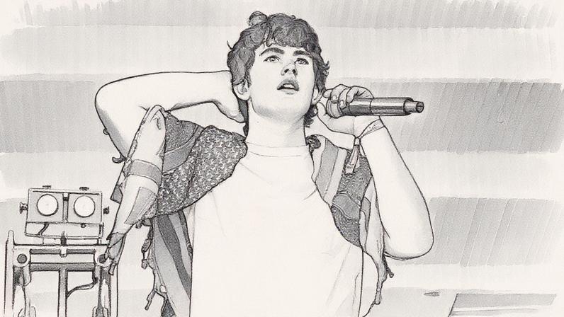 Rapper Ian performs during 2025 Lollapalooza Festival at Grant Park on August 03, 2025 in Chicago, Illinois.