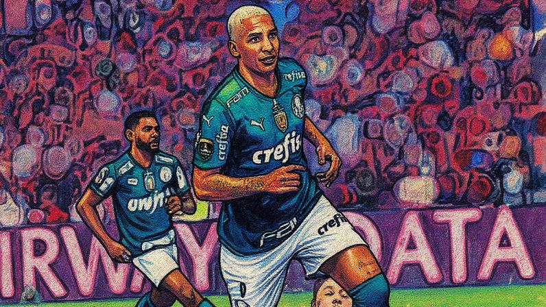 Deyverson comemora gol do título do Palmeiras contra o Flamengo (Foto: Cesar Greco/SE Palmeiras)