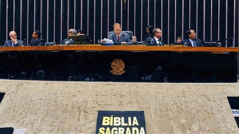 Motta se compromete a pautar projeto que une frentes católica e evangélica em prol de direito a voto no Colégio de Líderes. (Foto: Luis Macedo / Câmara dos Deputados)