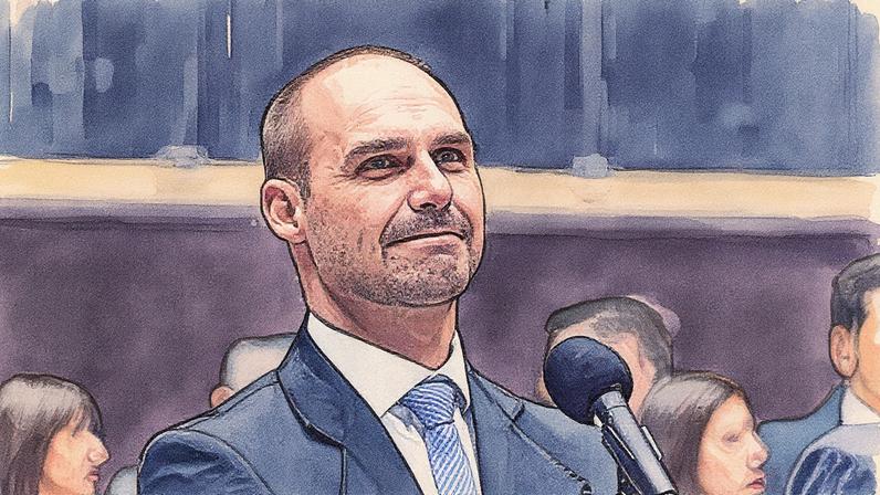 Gonet se posiciona contra pedido de prisão de Eduardo Bolsonaro