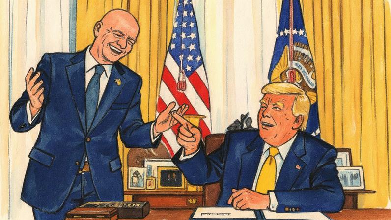 Donald Trump e Gianni Infantino (Foto: Jim Watson/AFP)