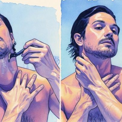 Romulo Estrela aparece sem camisa e de barba feita e deixa fãs sem fôlego