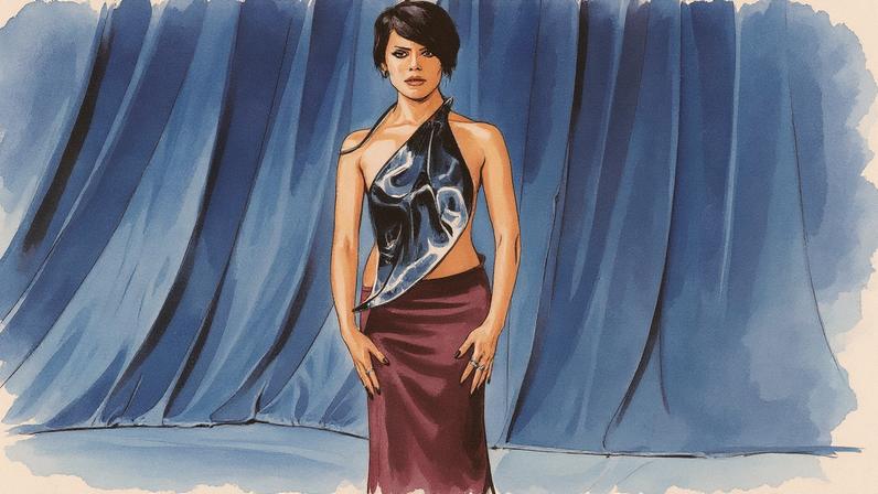 Jenna Ortega chose a revealing Grace Ling look for the 2025 Academy Museum Gala on Saturday night. WireImage