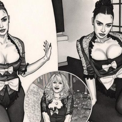 Kim Kardashian troca visual de Margiela por corpete Dior de Courtney Love após gala