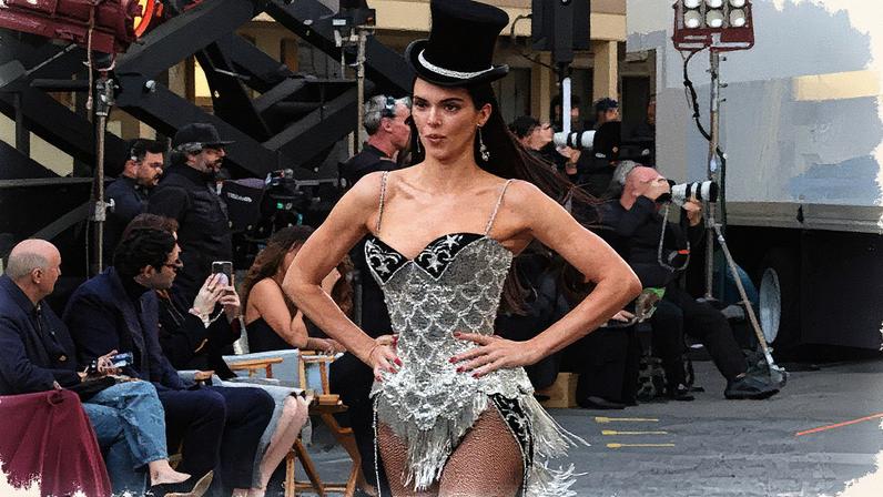 Kendall Jenner opened Vogue World: Hollywood in a crystal-encrusted bodysuit that Nicole Kidman wore as Satine in “Moulin Rouge!” Getty Images for Vogue