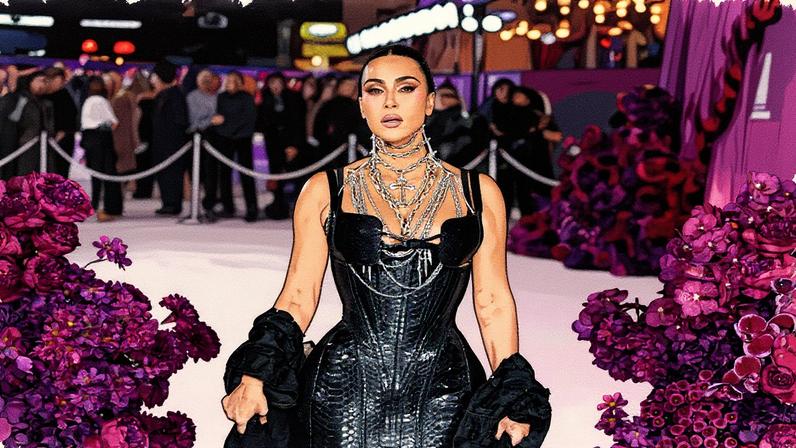 Kim Kardashian’s Dilara Findikoglu dress made its debut on the runway during London Fashion Week just last month. Gareth Cattermole/Getty Images