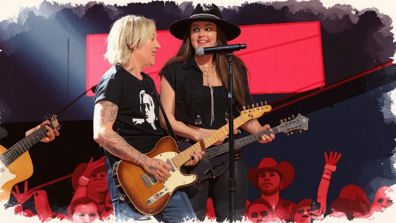 Keith Urban had a flirty moment with his guitarist, Maggie Baugh, during an April concert. Getty Images for CMT