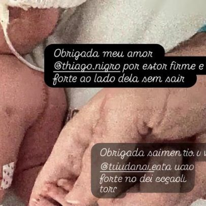Maíra Cardi desabafa após visita à filha na UTI e revela saudade