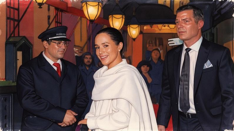 Meghan Markle set tongues wagging after a meeting with new Vogue editor Chloe Malle. Iammeysam / BACKGRID