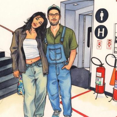 Paulo Mendes, de Três Graças, faz rara aparição com a namorada