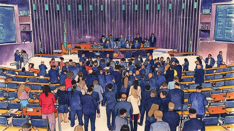 Câmara aprovou o regime de urgência para projeto sobre anistia em setembro, mas PL estagnou. Fonte: Agência Câmara de Notícias