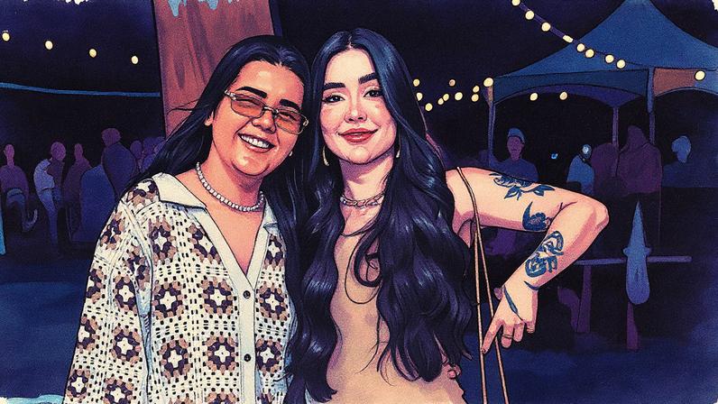 Yasmin Santos e Maria Venture em Curaçao — Foto: Reprodução/Instagram