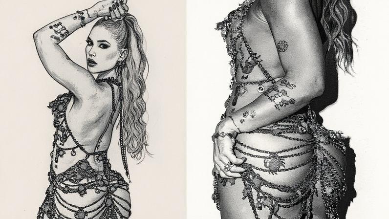 Karoline Lima abaixa shortinho para exibir ainda mais da barriga sarada após 9 meses de tratamento — Foto: Reprodução/Instagram