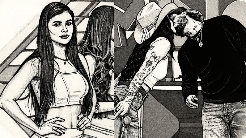 Ex de Zé Felipe participa de programa que o cantor beijou Ana Castela — Foto: Reprodução/ Instagram/ Brazil News