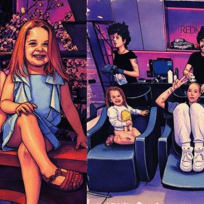 Filhas de Virginia e Zé Felipe pintam cabelo rosa e encantam a web