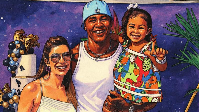 Lore Improta e Léo Santana com a filha, Liz — Foto: Reprodução/ Instagram