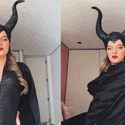 Rafa Justus usa fantasia de Malévola na festa de Halloween de Vicky Justus