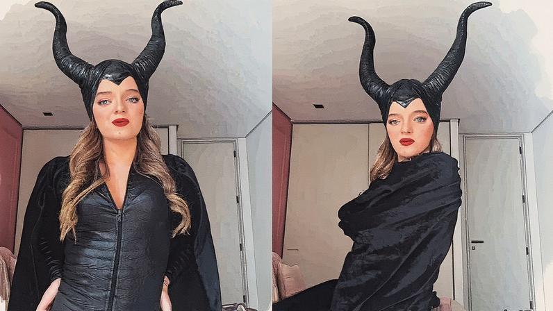 Rafa Justus se fantasia de Malévola para a festa de Halloween de Vicky Justus — Foto: Reprodução/ Instagram