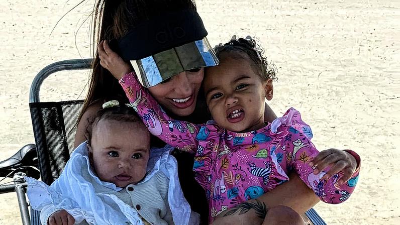 Bruna Biancardi com Mavie e Mel — Foto: Reprodução/ Instagram