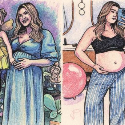 Niina Secrets, grávida de 9 meses, comparece ao aniversário da sobrinha com mala pronta