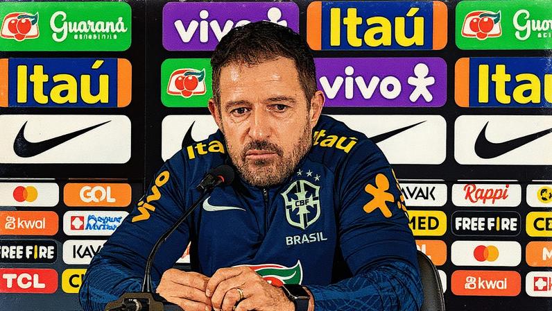 Ramon Menezes em coletiva após jogo da Seleção Brasileira Sub-20 (Foto: Joilson Marconne/CBF)