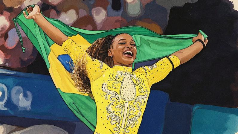 Rebeca Andrade é a maior medalhista olímpica do Brasil (Foto: Luiza Moraes/COB)