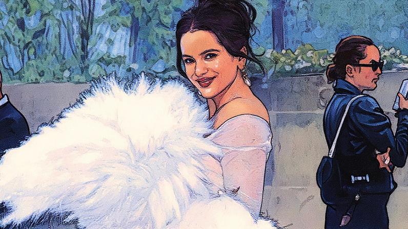 Rosalia during Paris Fashion Week on October 2, 2025