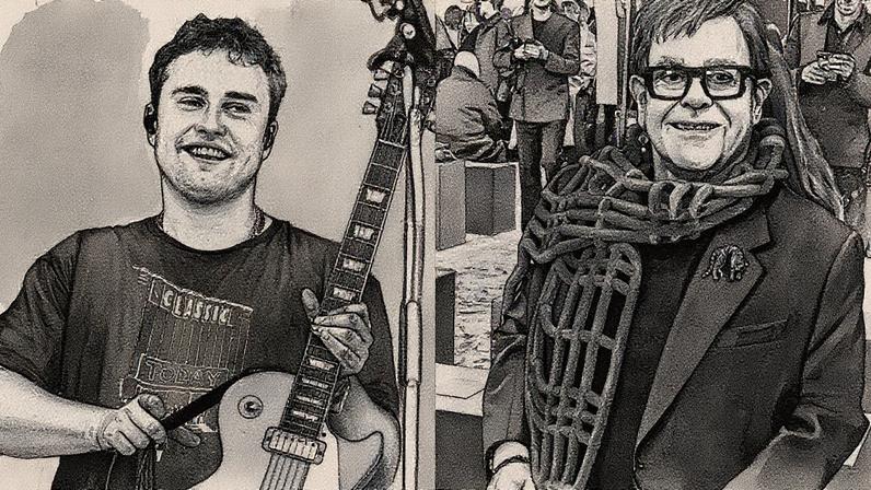 Sam Fender and Elton John