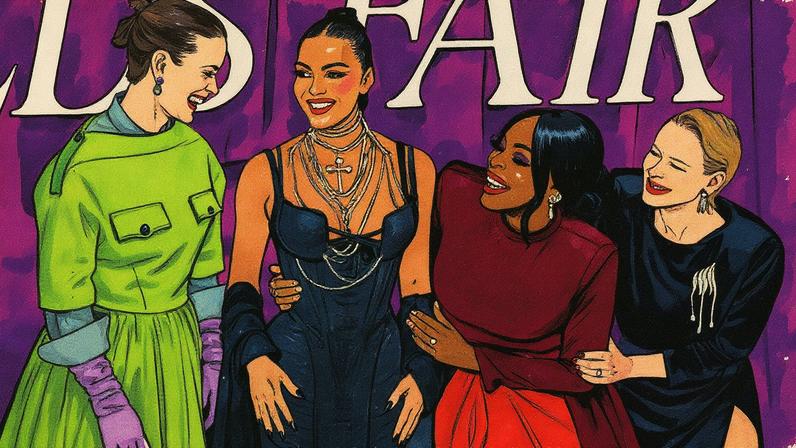 Some of the star-studded ensemble cast of Hulu’s All’s Fair at the London premiere.