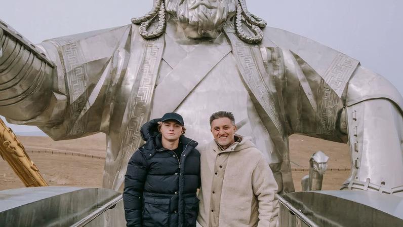Luciano Huck e Benício Huck — Foto: Reprodução/Instagram