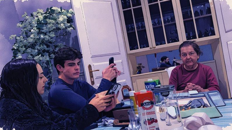 Faustão com os filhos — Foto: Reprodução/Instagram