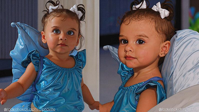 Helena, filha de Neymar e Amanda Kimberlly — Foto: Reprodução/ Instagram