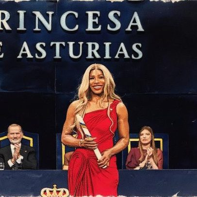Serena exibe nova silhueta no prêmio Princesa de Astúrias em Oviedo