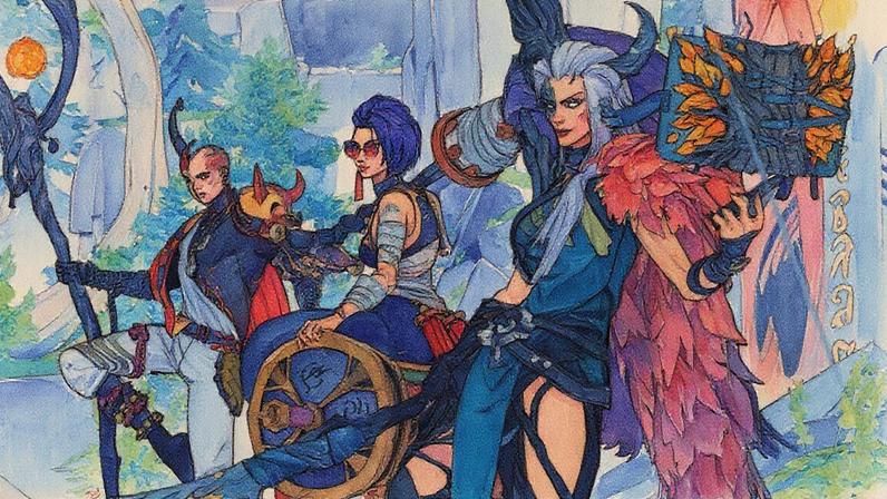 Some generic heroes line up for battle. © Quantic Dream / Kotaku