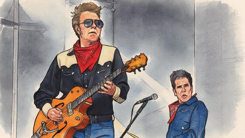 Brian Setzer and Slim Jim Phantom of the Stray Cats