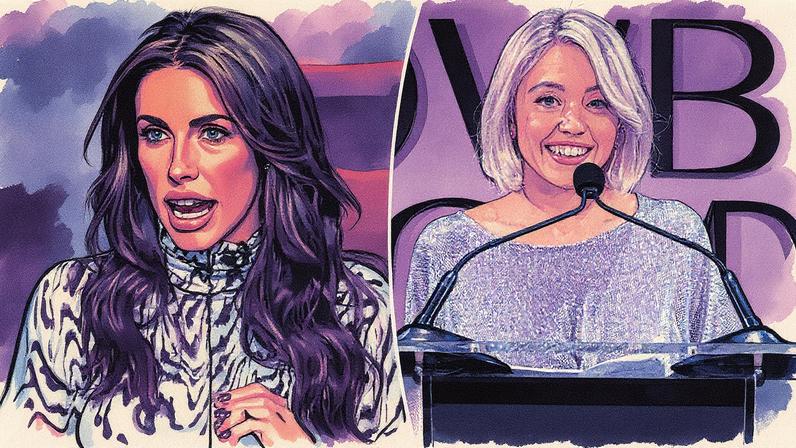 Sydney Sweeney was fiercely defended by Alyssa Farah Griffin on “The View” Friday after wearing a sheer dress.